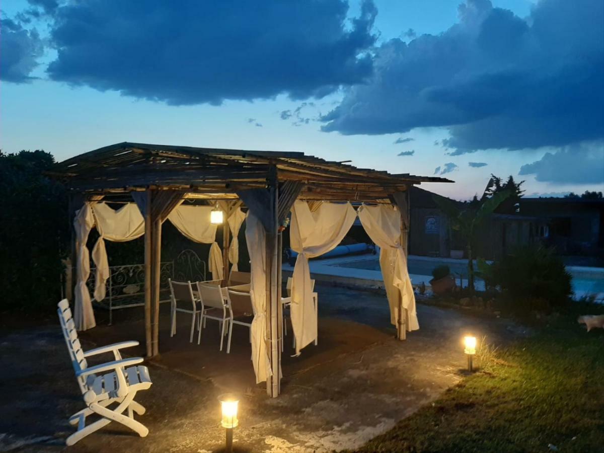 Gîte à la ferme avec piscine Urgosse Extérieur photo